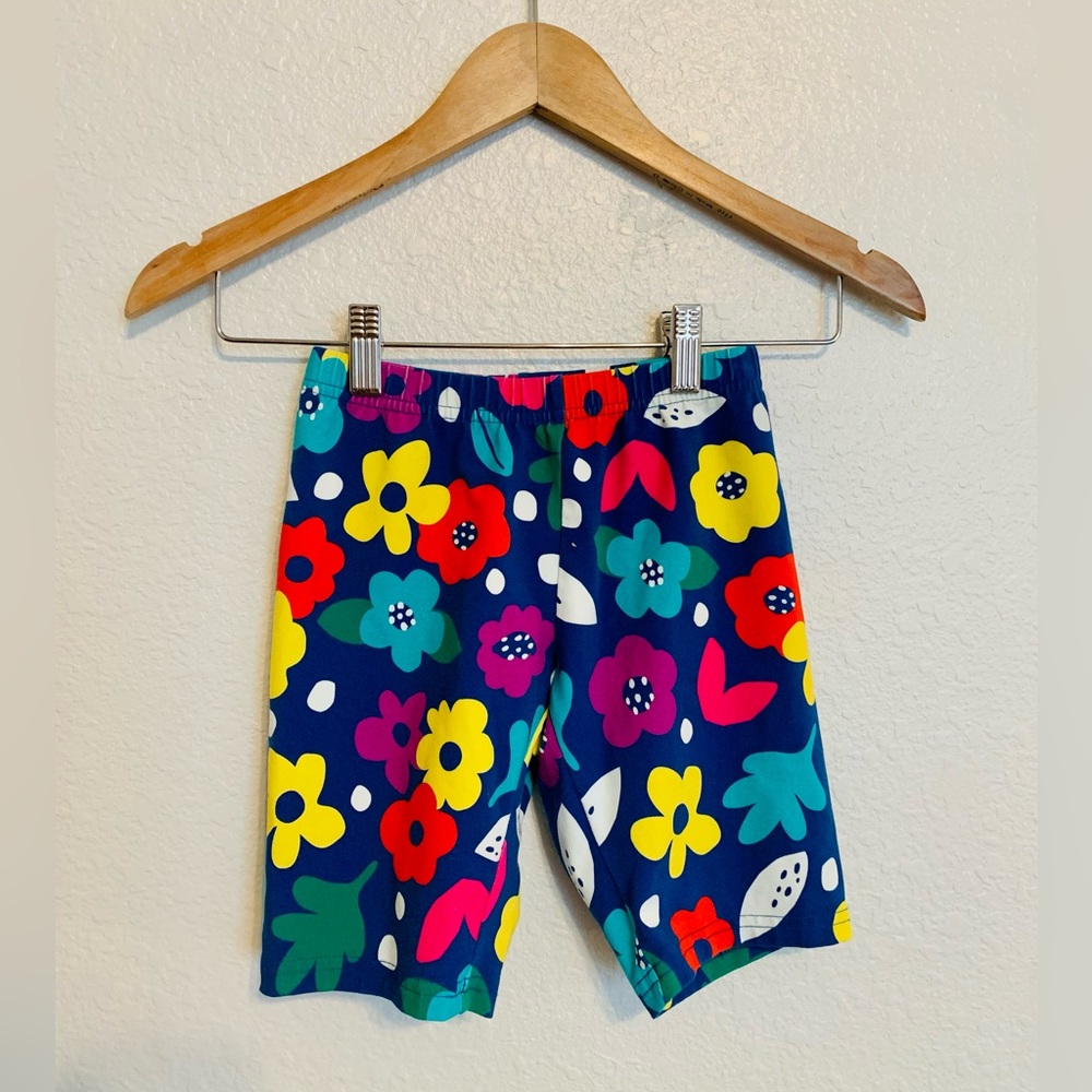 Hanna Andersson Floral Biker Shorts Kids SZ 8